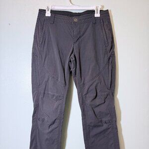 Kuhl Spire Roll-Up Pants Sz 6Short Gray Cargo Hiking Outdoors Utility